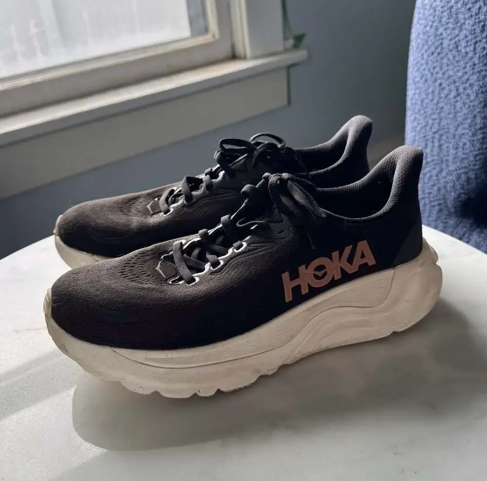 Hoka Women's Arahi 8 Running Shoes in Black/Rose Gold Size 8.5 - Picture 4 of 9